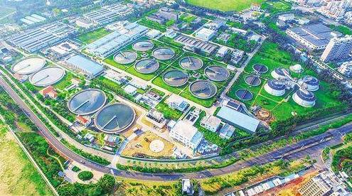 海南省海口市最大污水处理扩容工程开工